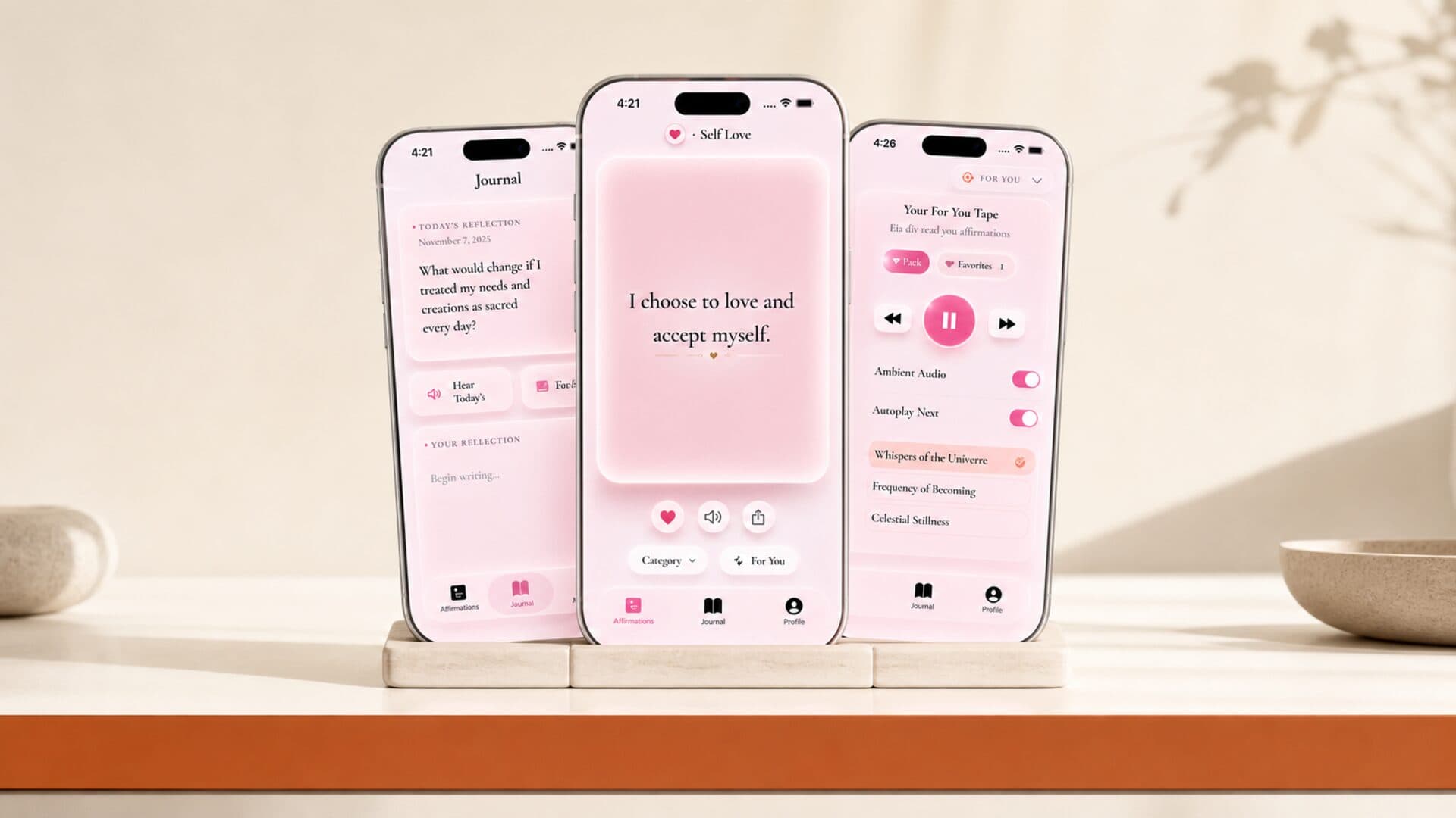 Three real Claim It screens standing together as one independent creator-owned app