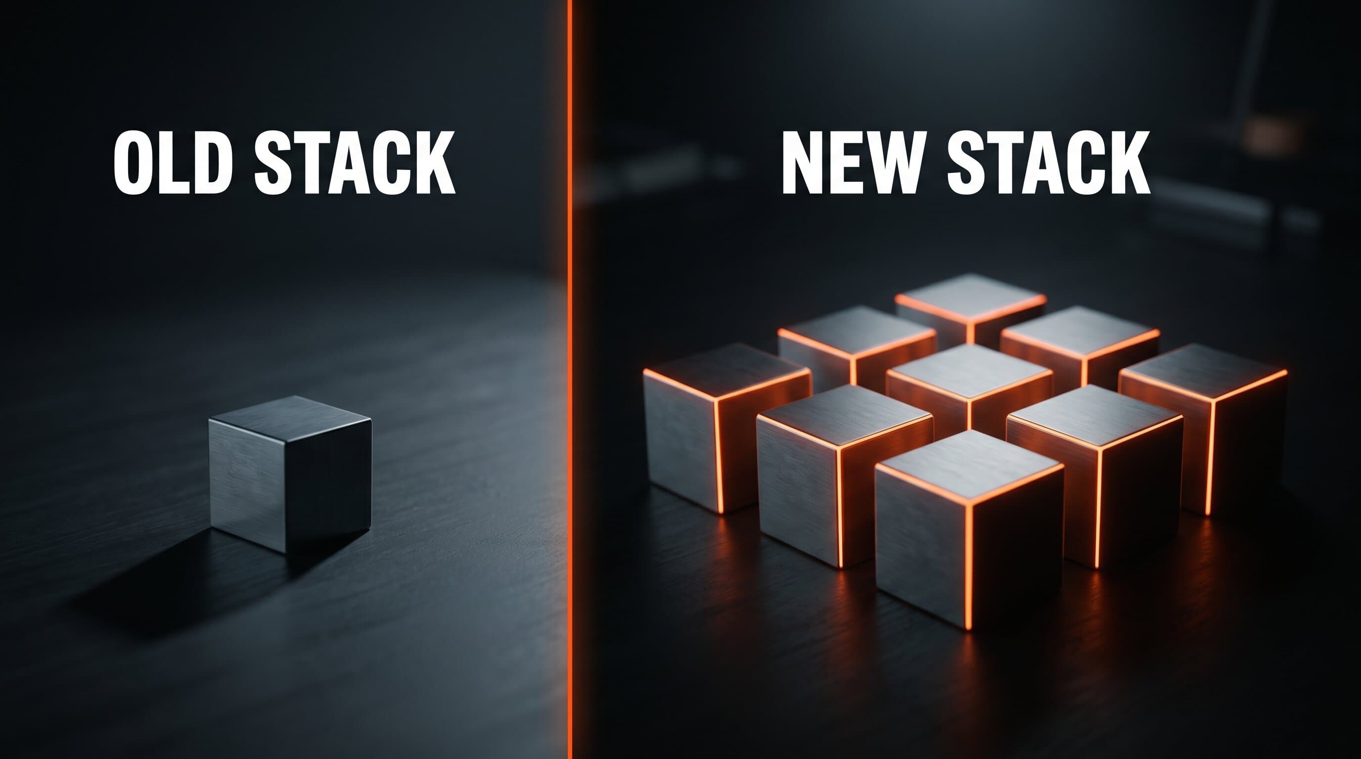 Cinematic comparison visualization of creator app trends in 2026