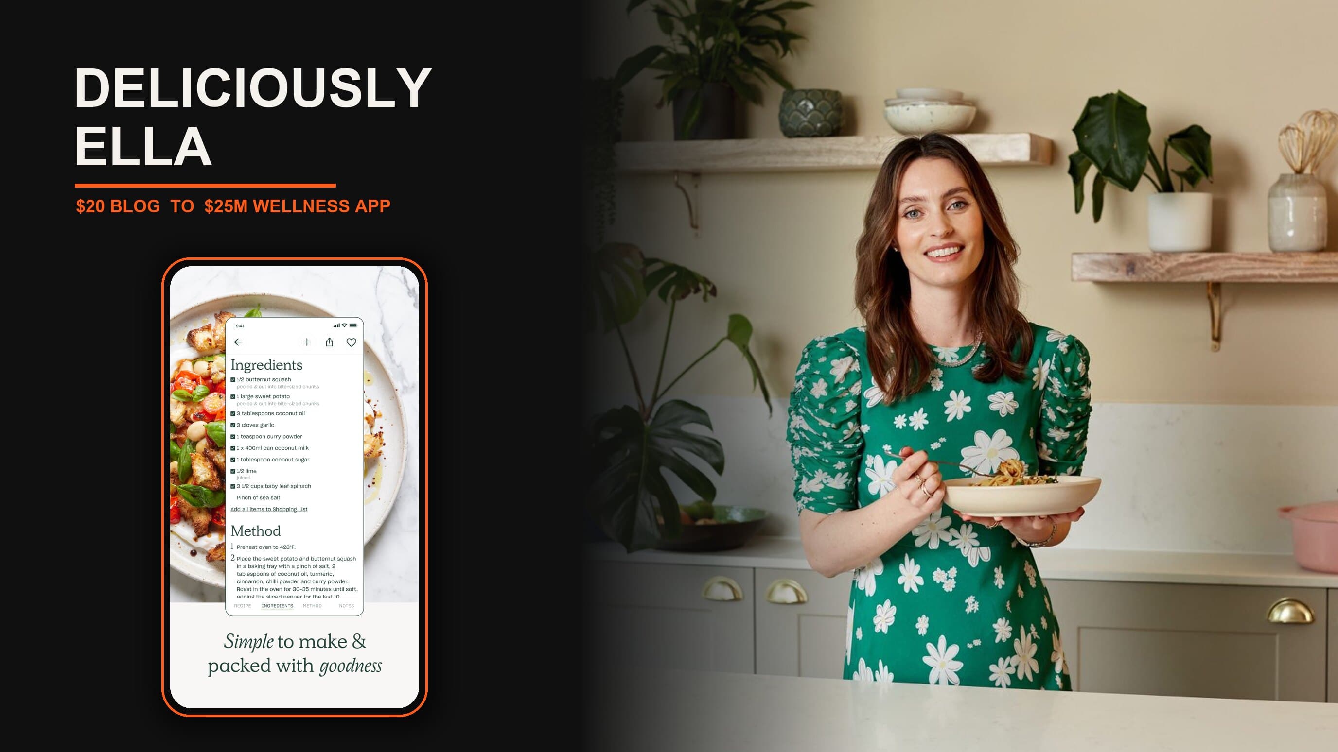 Deliciously Ella: From $20 Blog to $25M Wellness App