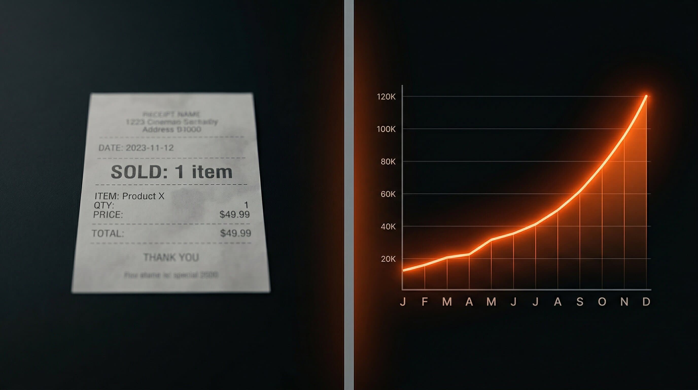 One-time sales versus recurring subscription revenue: a single receipt versus a compounding growth curve