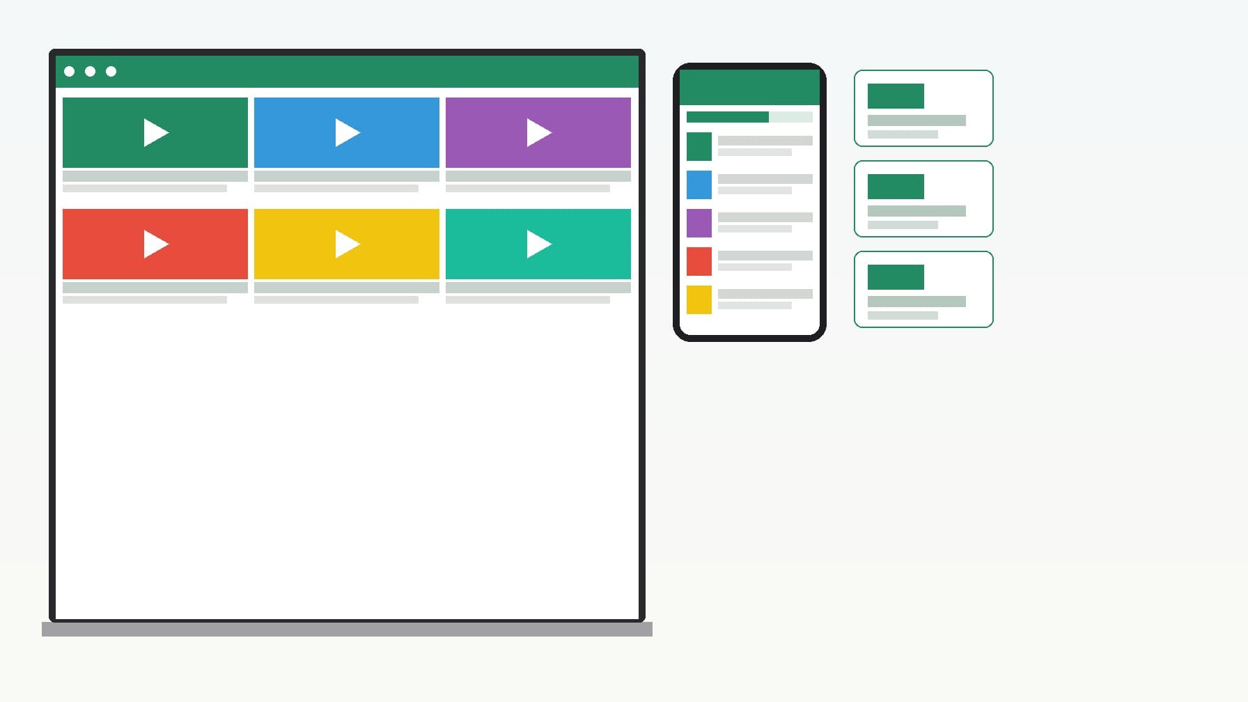 Miss Excel online course platform showing Excel tutorial content across multiple device screens on a modern education interface