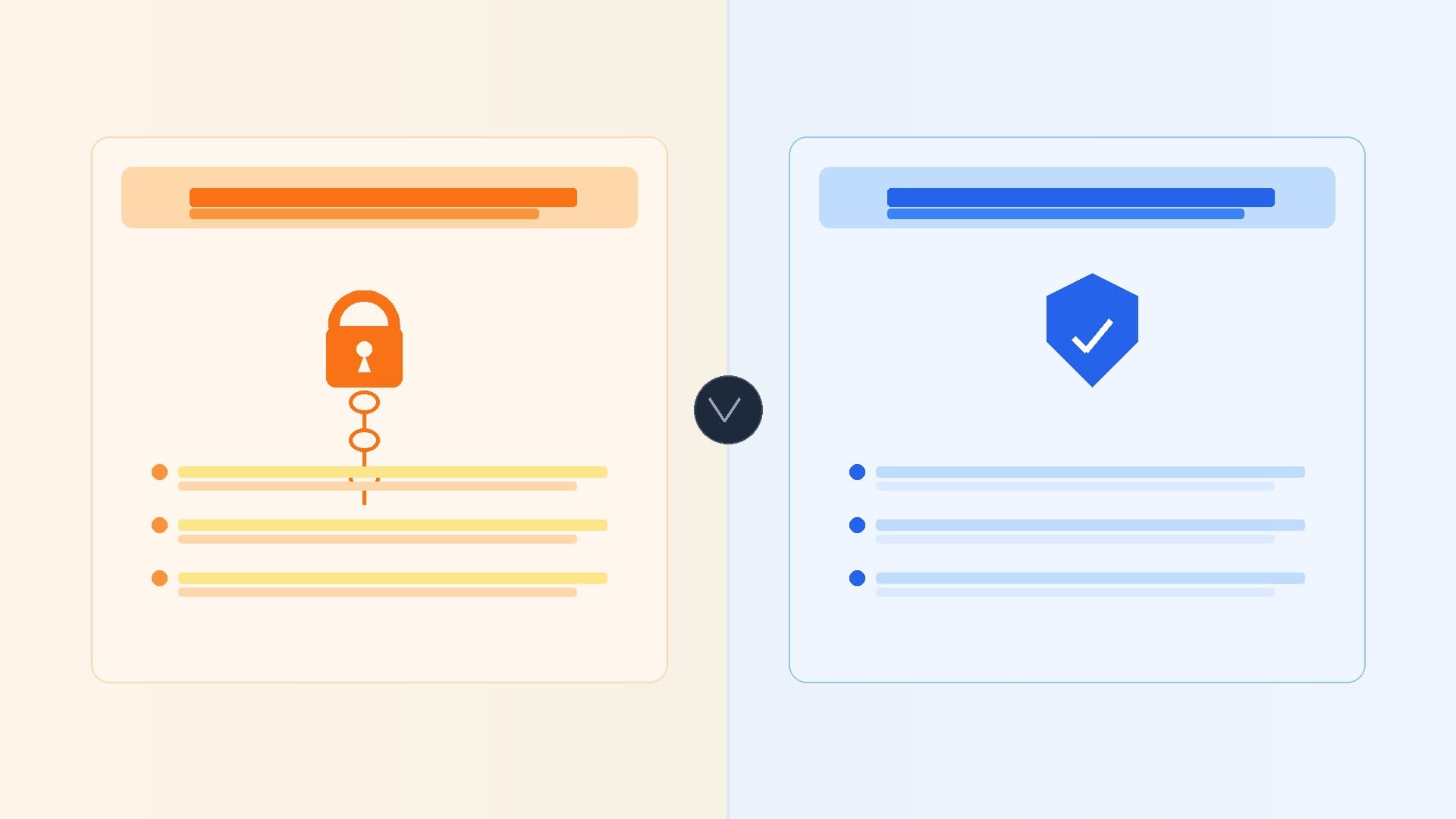 Visual comparison of rented link-in-bio platform versus an owned creator app