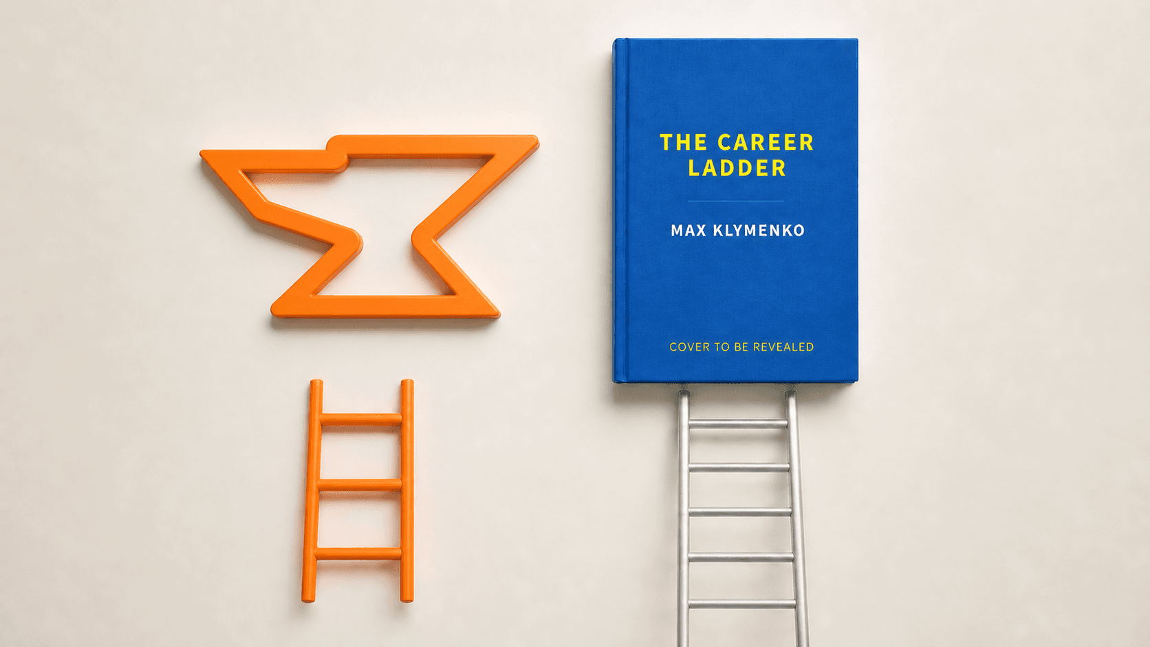 The Career Ladder book and the Built by Foundry mark shown as equally prominent products at the end of long and short ladders
