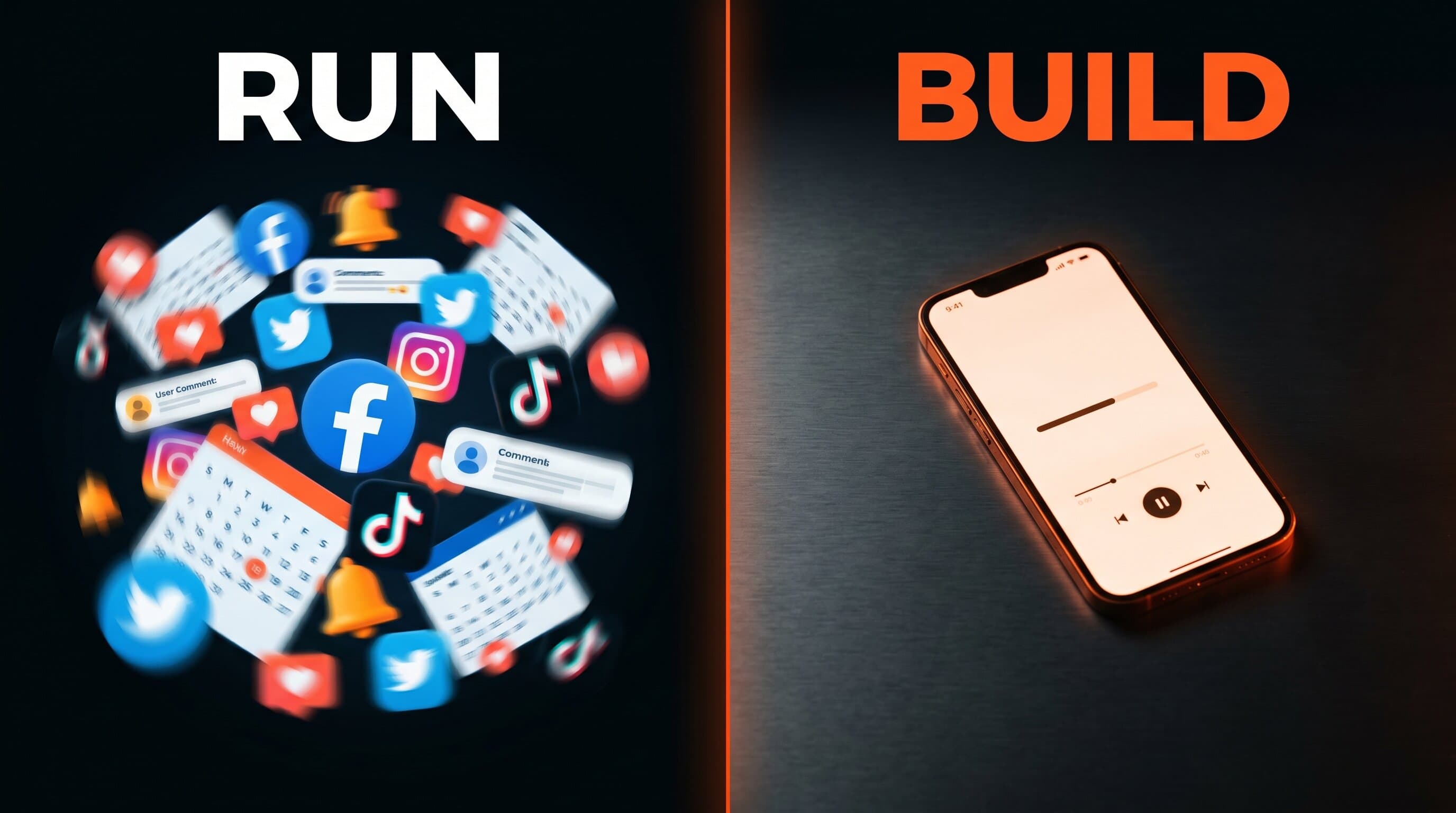 Creators run on the content treadmill while founders build product engines that generate content automatically