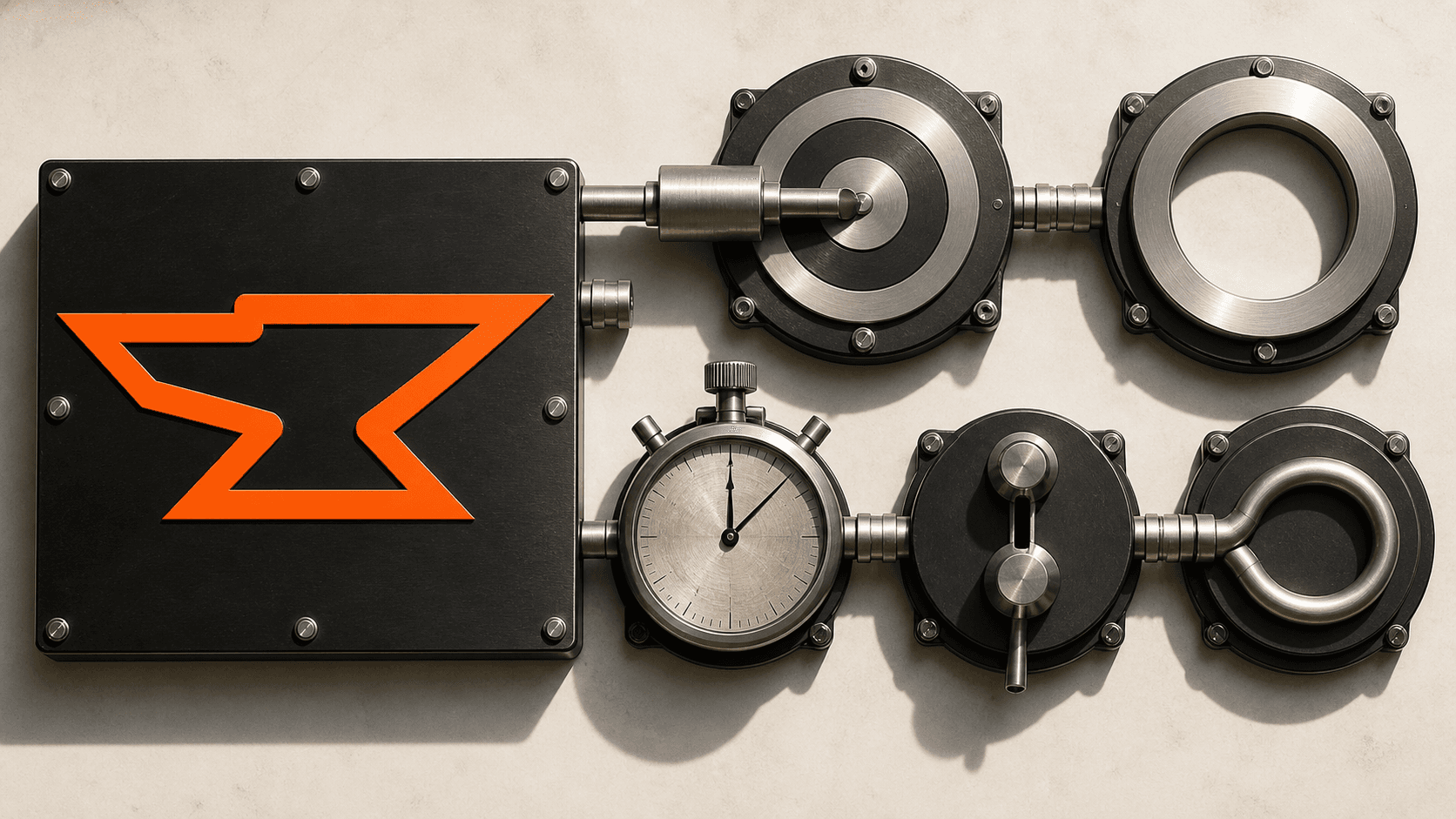 The Built by Foundry mark beside five precision instruments for the five user activation metrics