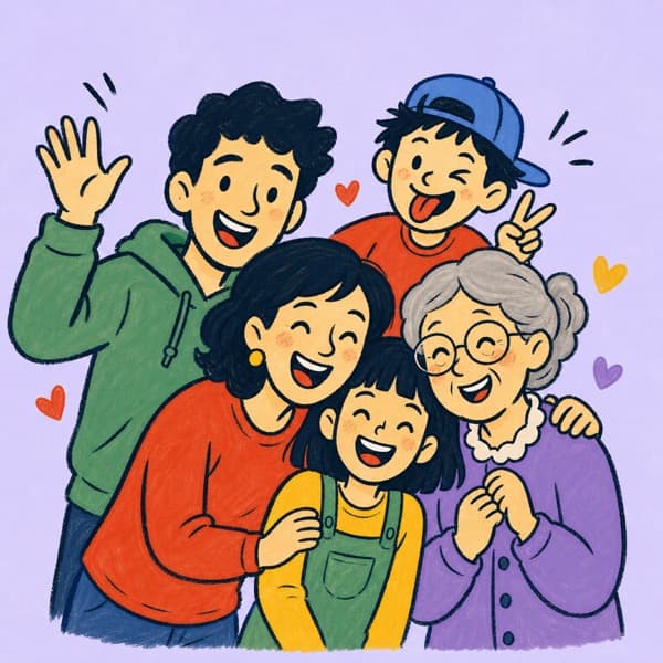 Pack art for Mary and Bri: Big Animated Family