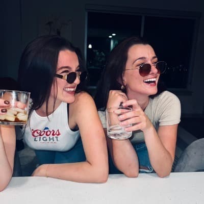 Mary and Bri laughing together