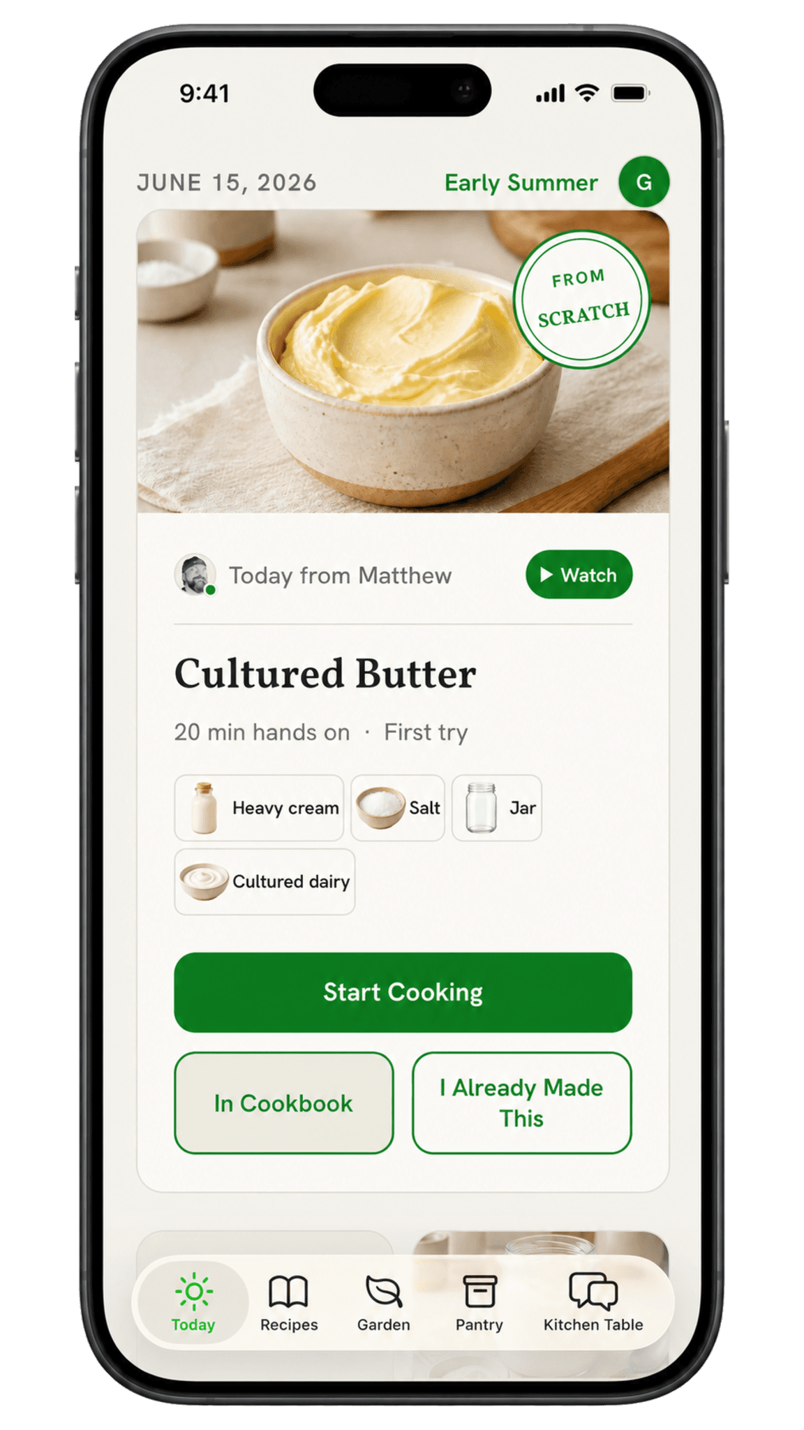 Garden-to-Table Companion on iPhone
