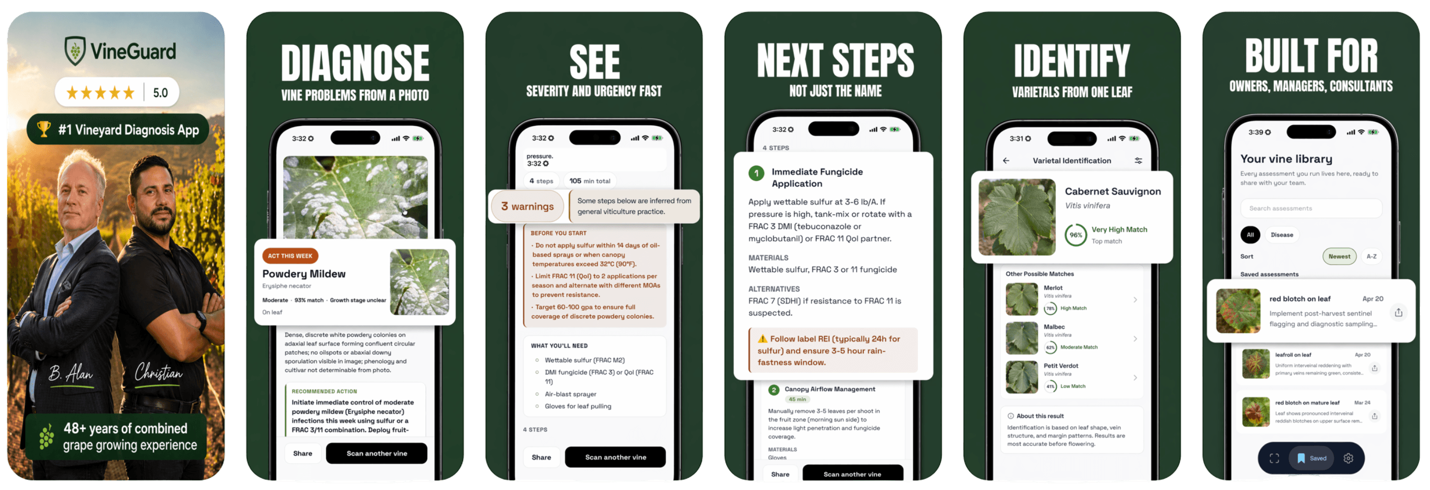 VineGuard screenshots